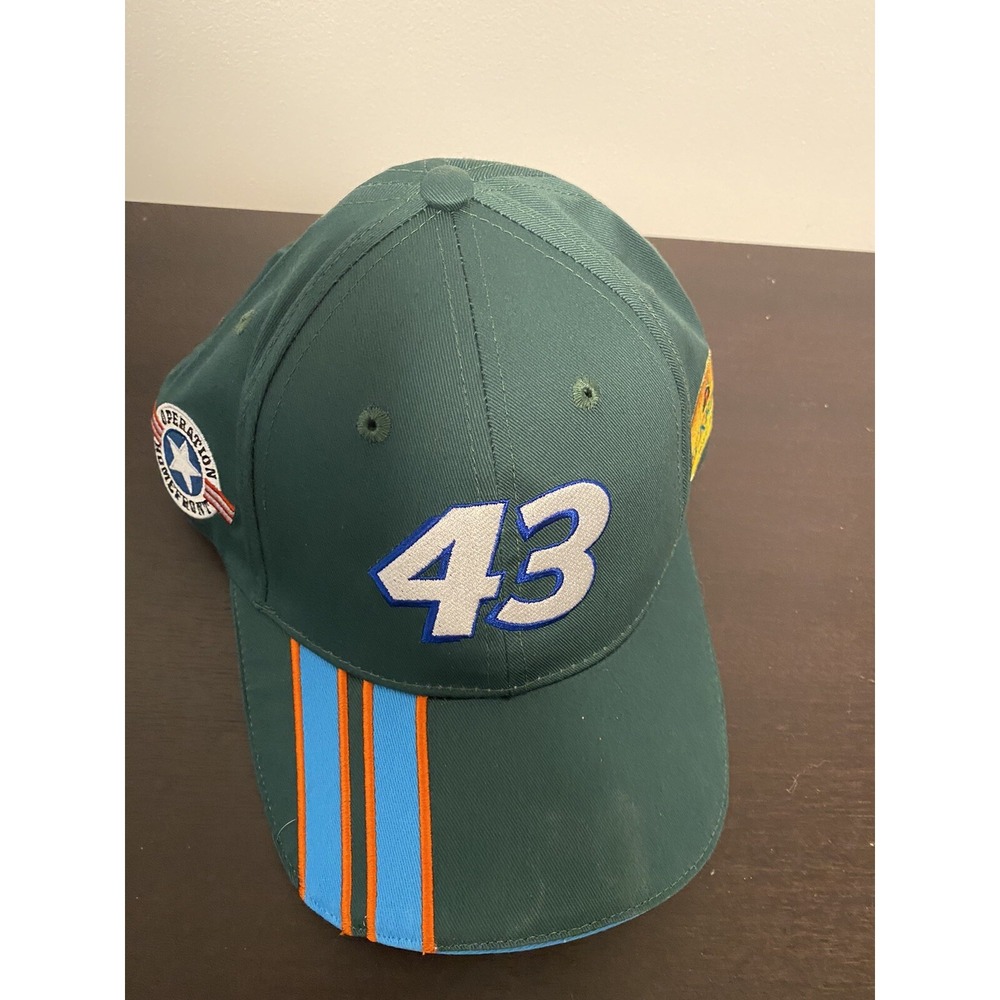 #43 Richard Petty Green W/ Blue And Orange Stripes Nascar. New Eckrich